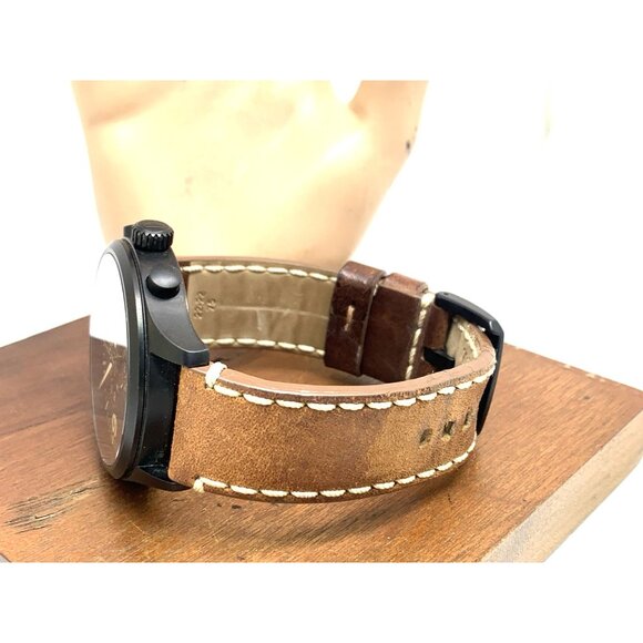 Tissot Men's Watch Swiss Quartz Chronograph 45mm Brown Leather T1166173605700 - Picture 10 of 16